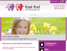 Tablet Screenshot of eastendvaortho.com